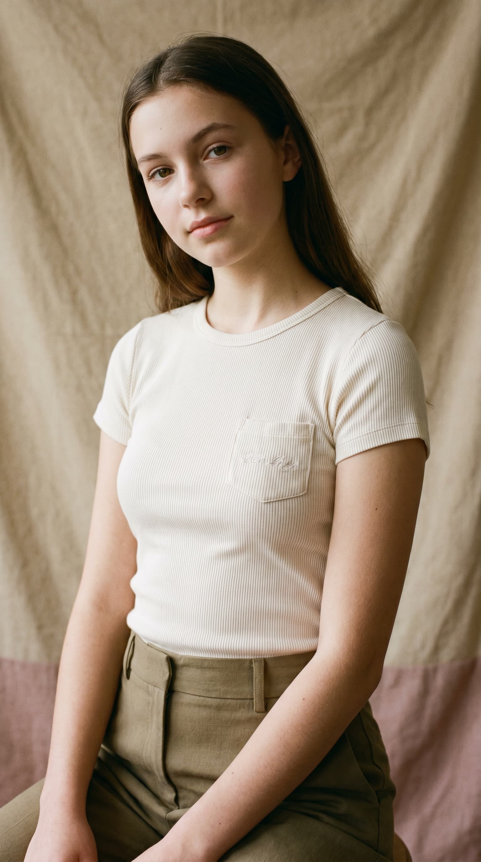 Baby tee cream texture